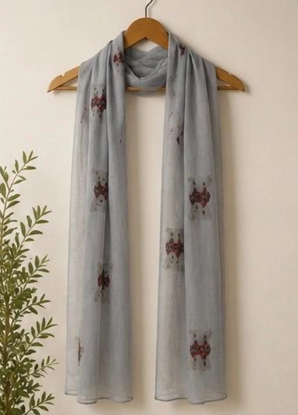 Westie Dog Print Scarf